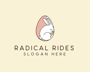 Egg Bunny Rabbit logo design