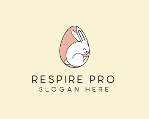 Egg Bunny Rabbit logo design