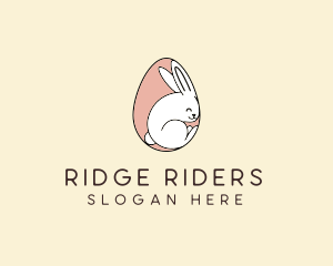 Egg Bunny Rabbit logo design