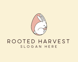 Egg Bunny Rabbit logo design