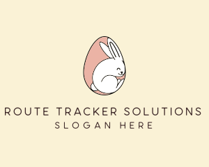 Egg Bunny Rabbit logo design