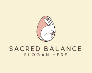 Egg Bunny Rabbit logo design