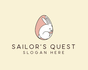 Egg Bunny Rabbit logo design