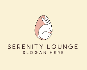 Egg Bunny Rabbit logo design