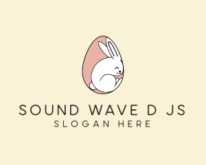 Egg Bunny Rabbit logo design