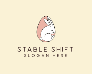 Egg Bunny Rabbit logo design