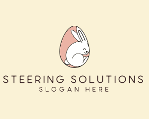 Egg Bunny Rabbit logo design