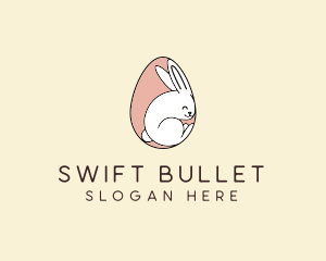 Egg Bunny Rabbit logo design