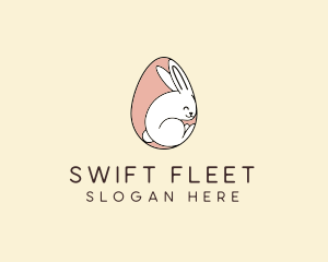 Egg Bunny Rabbit logo design