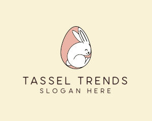 Egg Bunny Rabbit logo design