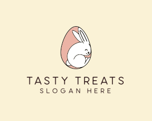 Egg Bunny Rabbit logo design