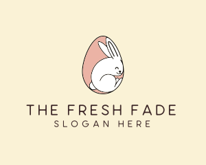 Egg Bunny Rabbit logo design