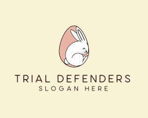 Egg Bunny Rabbit logo design