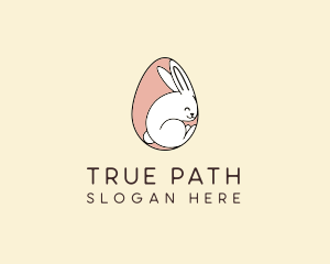 Egg Bunny Rabbit logo design