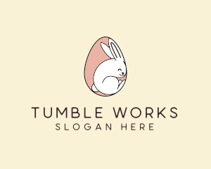 Egg Bunny Rabbit logo design