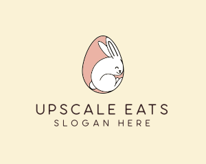 Egg Bunny Rabbit logo design