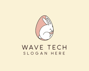 Egg Bunny Rabbit logo design