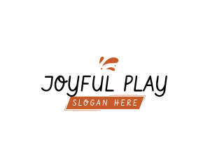 Playful Generic Splash logo design