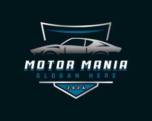 Sports Car Shield  logo design