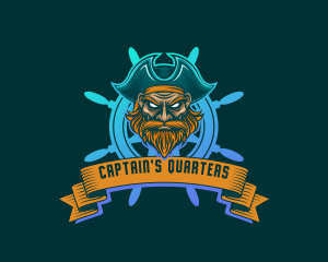 Maritime Pirate Captain logo