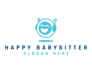 Happy Face Robot logo design