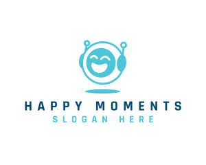 Happy Face Robot logo design