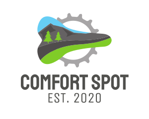 Mountain Bike Seat logo design