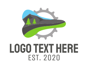 Mountain - Mountain Bike Seat logo design