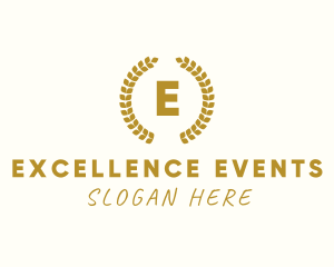 Geometric Laurel Wreath logo
