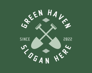 Gardener Landscaping Shovel logo