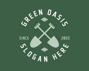 Gardener Landscaping Shovel logo