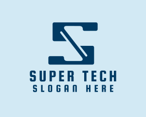 Super Tech Letter S logo