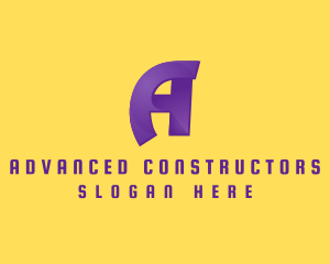 Modern Letter A logo design