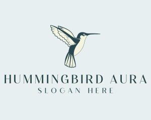 Flying Hummingbird Avian  logo