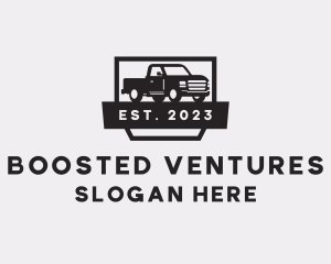 Pick Up Truck Vehicle logo design