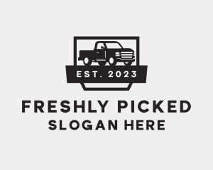 Pick Up Truck Vehicle logo design