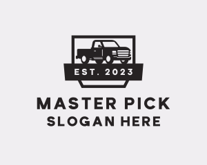 Pick Up Truck Vehicle logo design