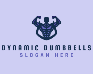 Fitness Man Bodybuilder logo