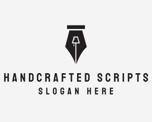 Lampshade Pen Ghostwriter logo design