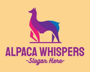 Colorful Alpaca Sunglasses logo design