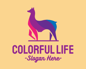 Colorful Alpaca Sunglasses logo design