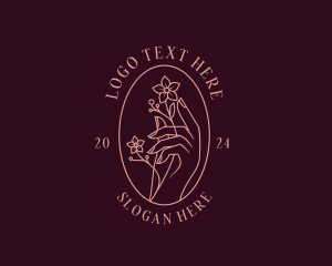 Artisanal Floral Hand logo