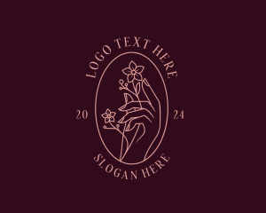 Artisanal Floral Hand Logo