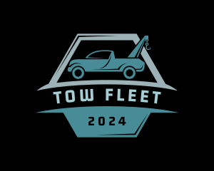 Automobile Towing Truck logo design