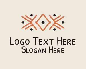 Orange Tribal Detail logo