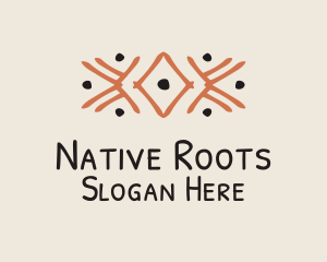Orange Tribal Detail logo