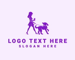 Lady Dog Walker logo