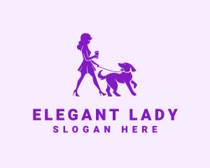 Lady Dog Walker logo
