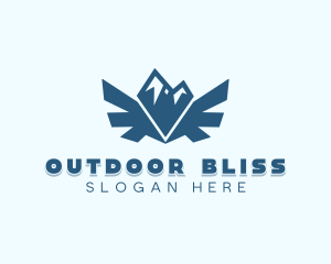 Mountain Summit Hiking logo design