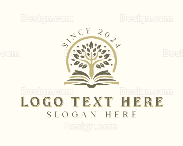 Educational Book Tree Logo